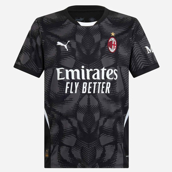 Tailandia Camiseta AC Milan Portero 2024-2025 Negro Gris
